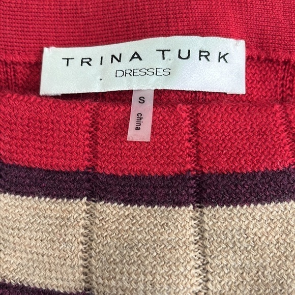 Trina Turk Striped Wool Sweater Dress,  Small - Picture 12 of 13
